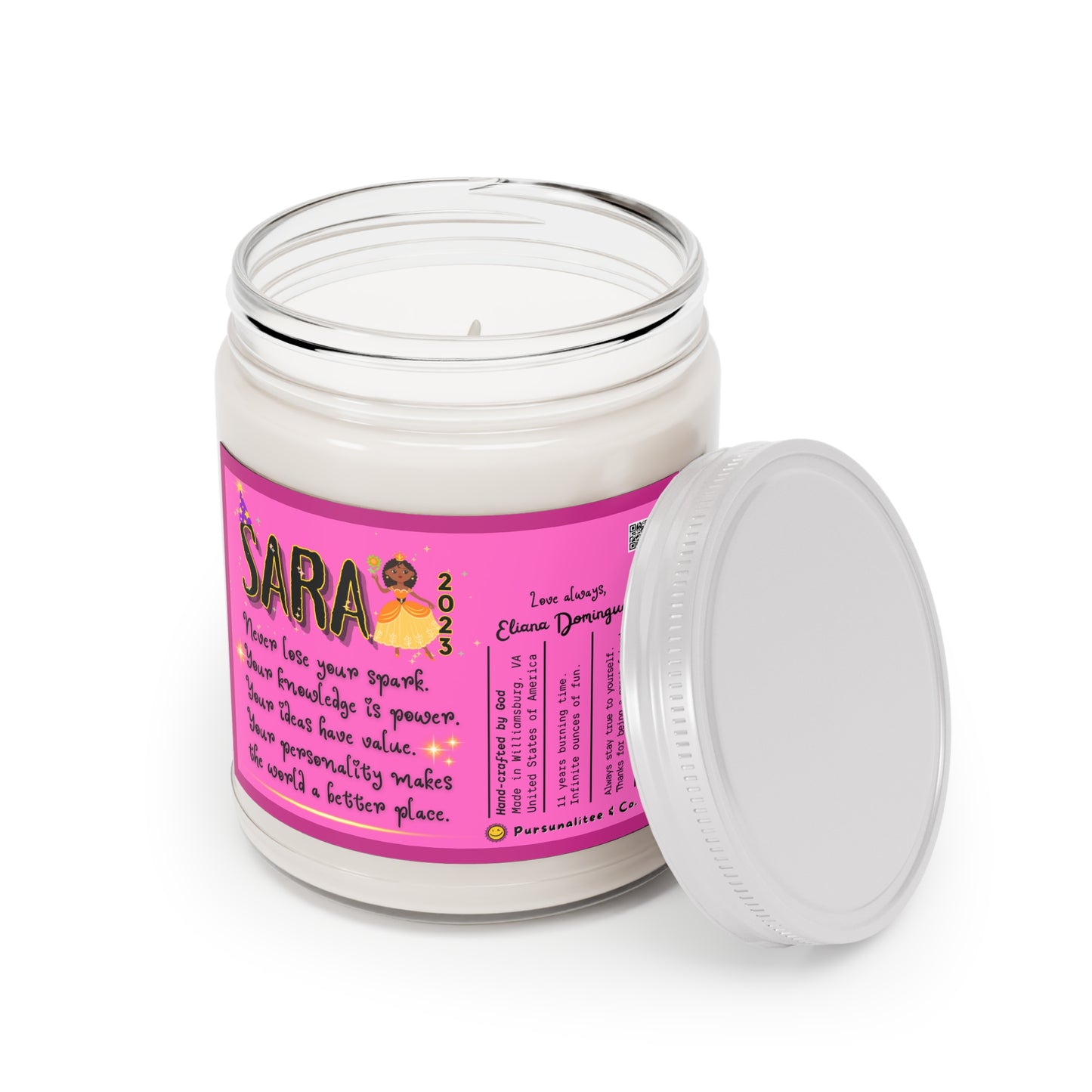Custom #2 Birthday Candle Scented, 9oz