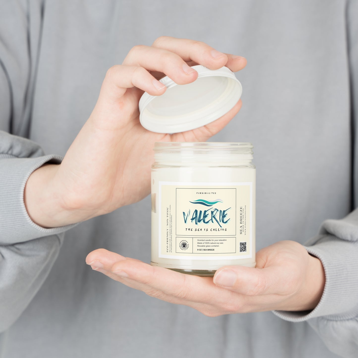 Custom | Sea Breeze: Scented Candles, 9oz