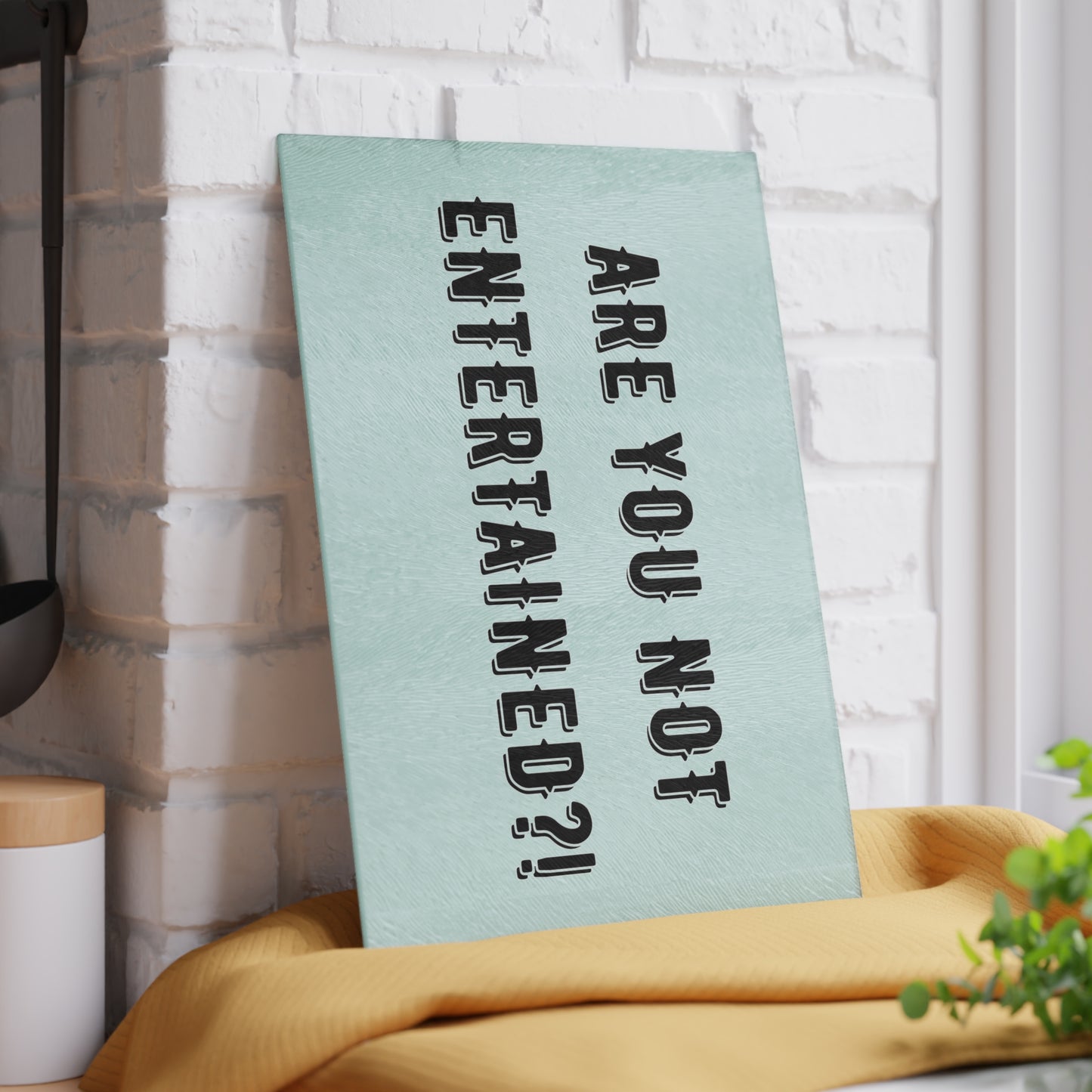 Entertained: Glass Cutting Board