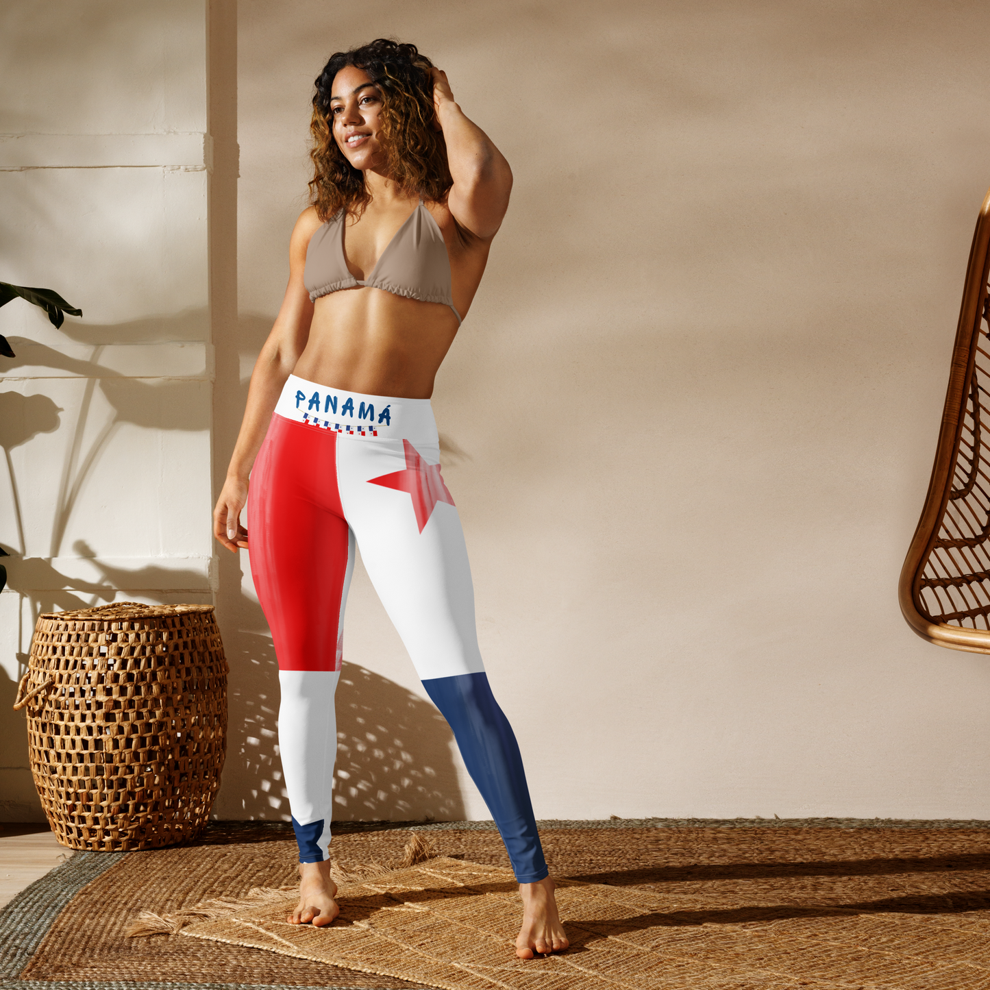 Panama Flag Yoga Leggings