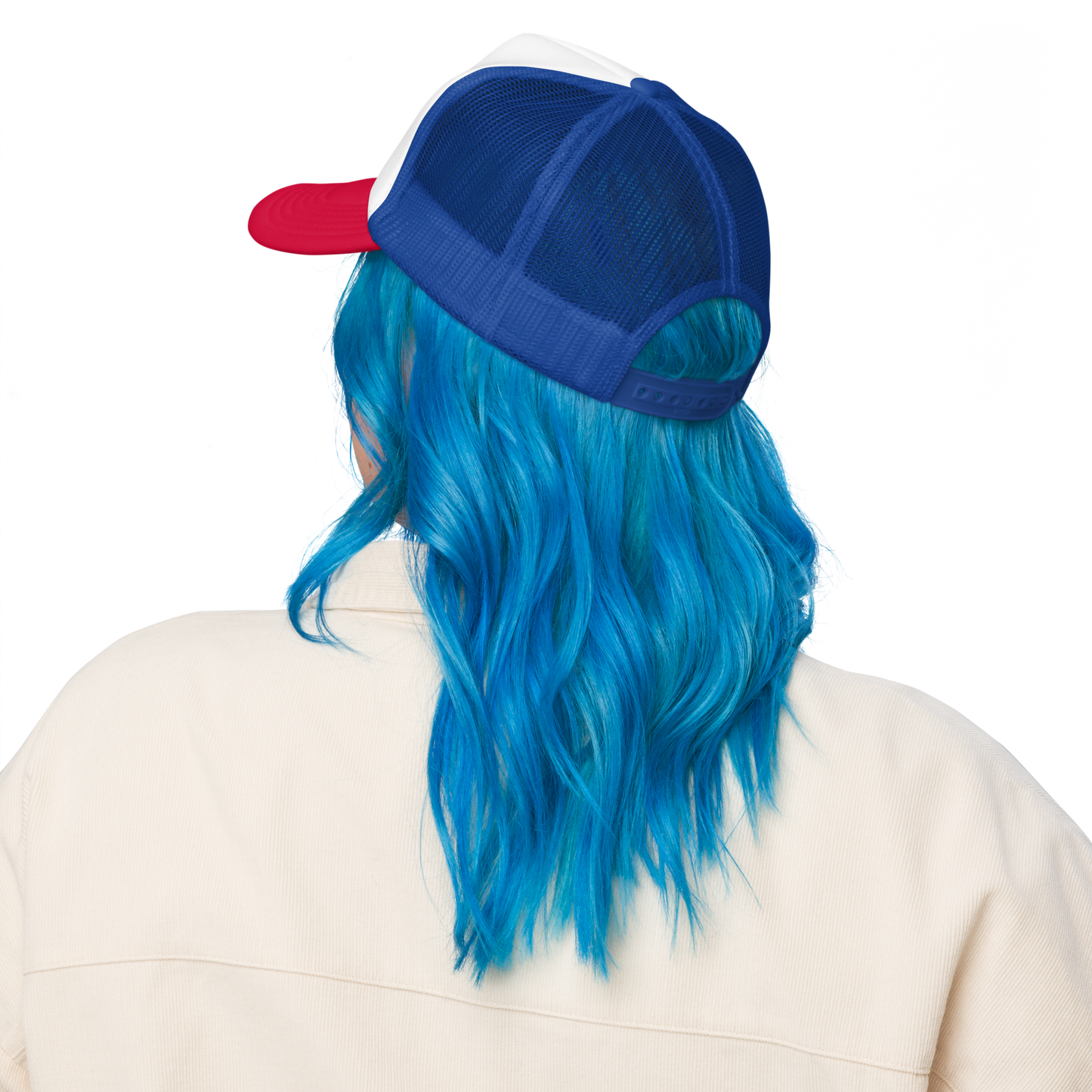 Tricolor Panama Embroidered Patch - Foam trucker hat