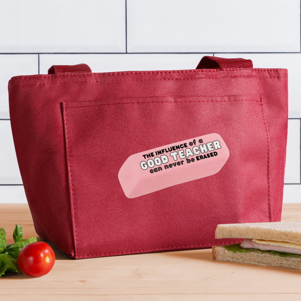Good Teacher (in white): Lunch Bag - red
