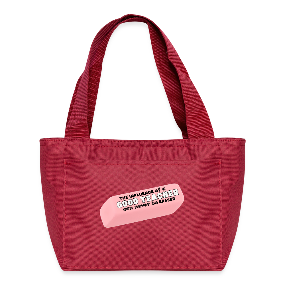 Good Teacher (in white): Lunch Bag - red