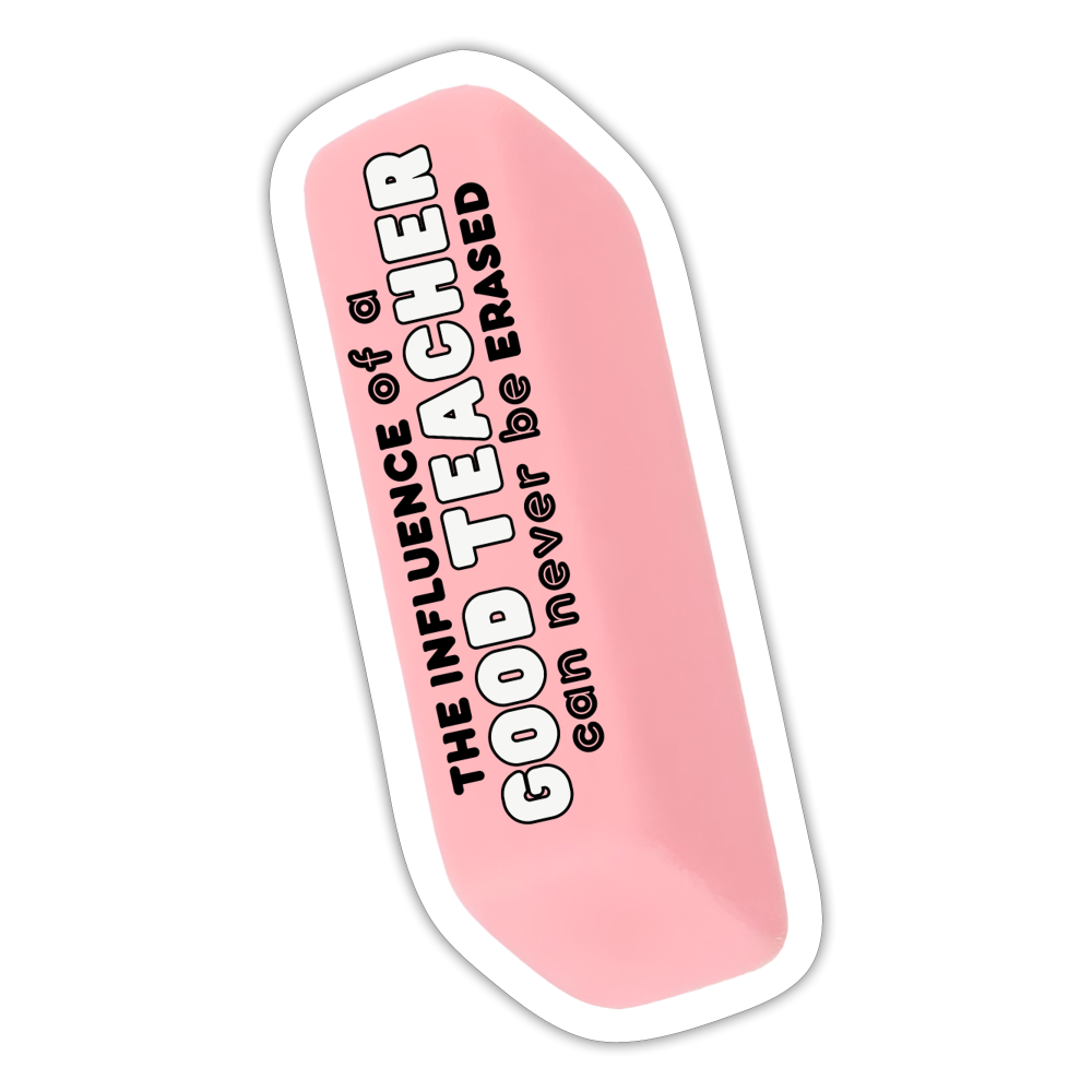 Good Teacher (white font): Sticker - white matte