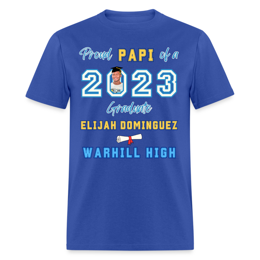 Proud Papi blue font - Unisex Classic T-Shirt - royal blue