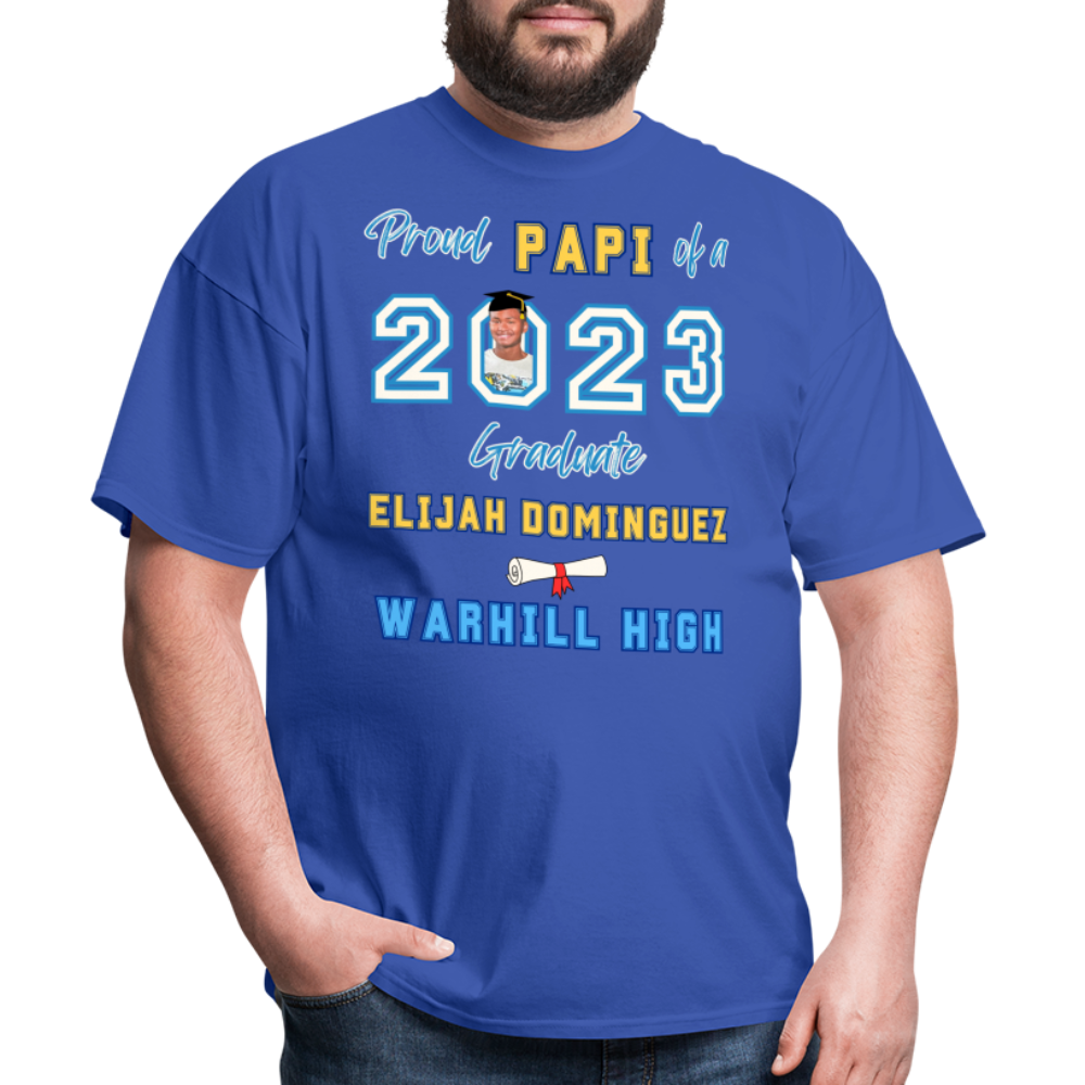 Proud Papi blue font - Unisex Classic T-Shirt - royal blue