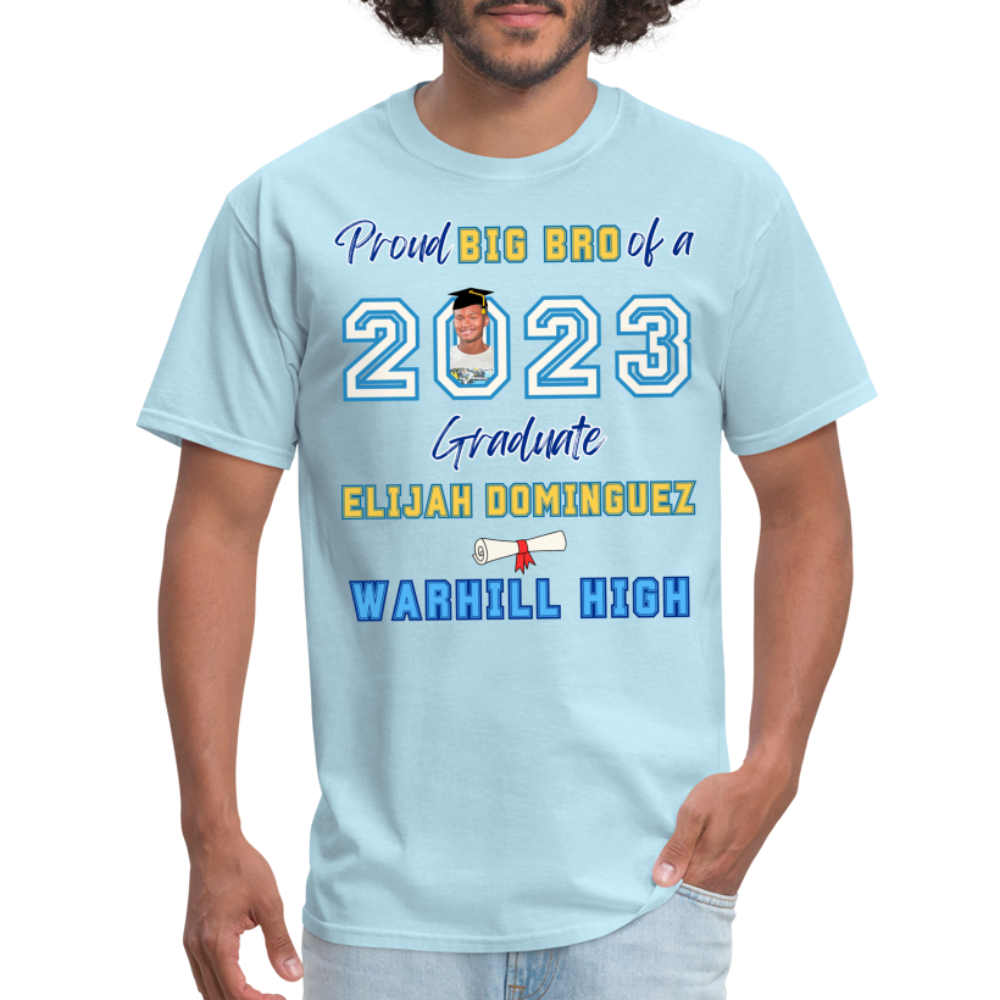 Proud Big Bro blue font - Unisex Classic T-Shirt - powder blue