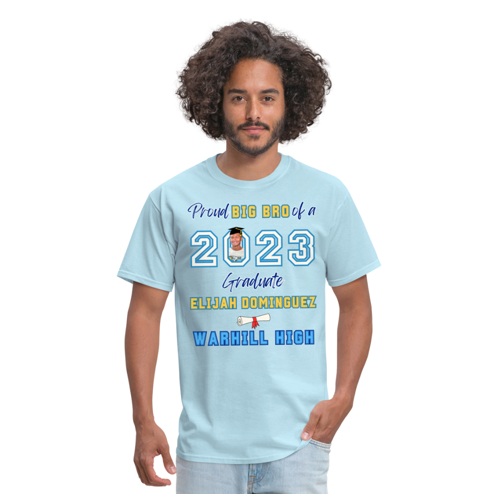 Proud Big Bro blue font - Unisex Classic T-Shirt - powder blue