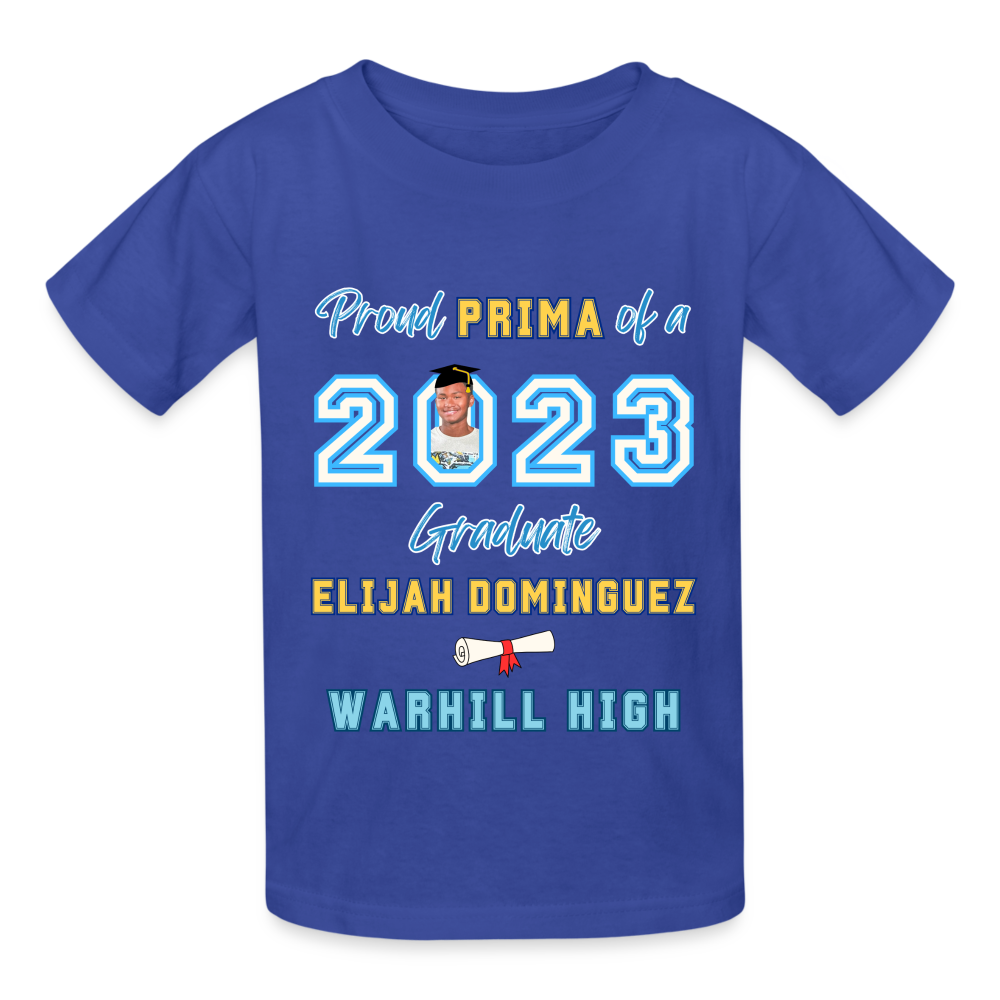Proud Prima - Hanes Youth Tagless T-Shirt - royal blue