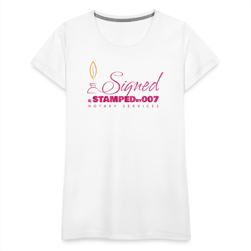 Pink SS Women’s Premium T-Shirt - white