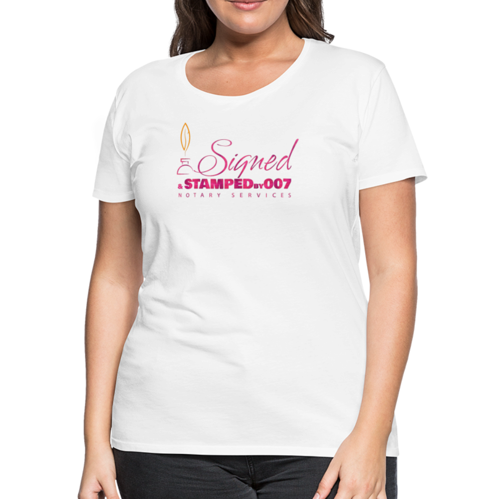 Pink SS Women’s Premium T-Shirt - white