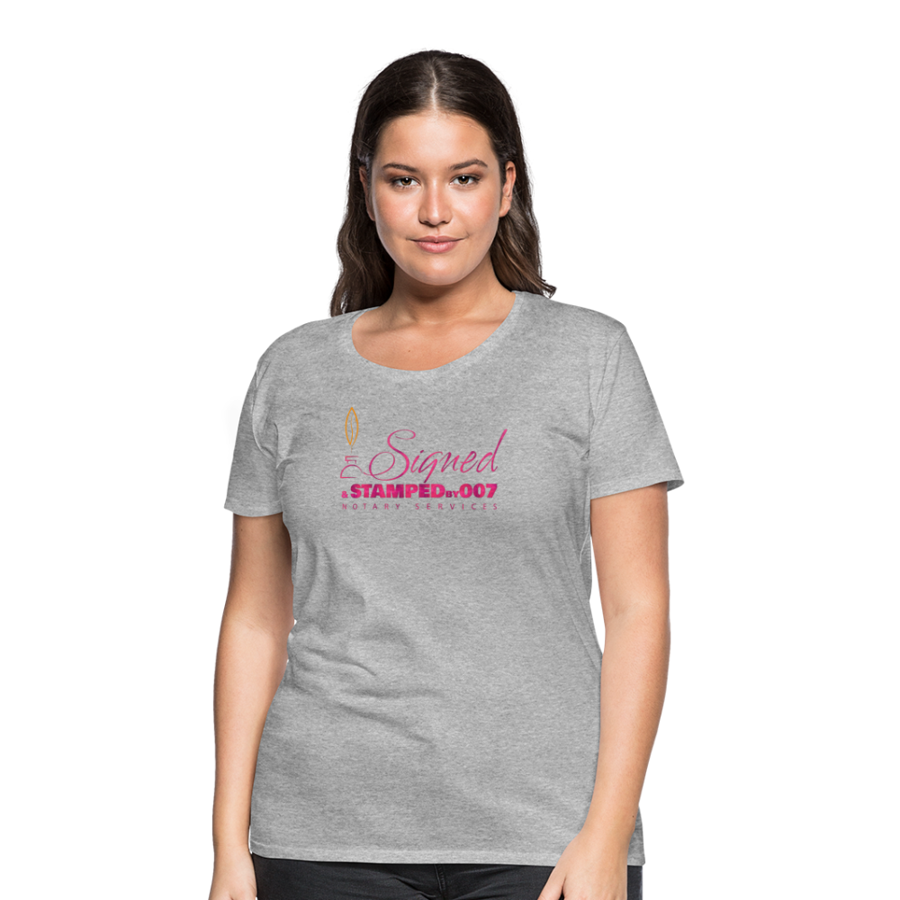 Pink SS Women’s Premium T-Shirt - heather gray