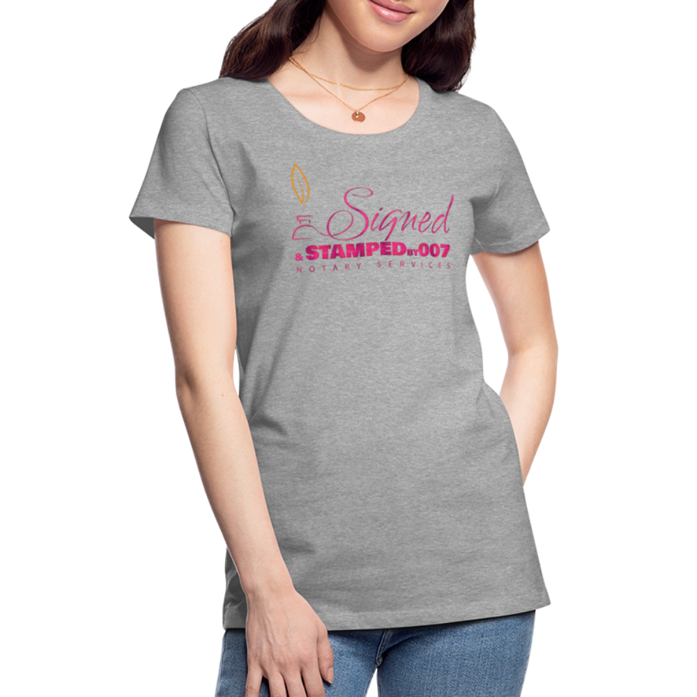 Pink SS Women’s Premium T-Shirt - heather gray