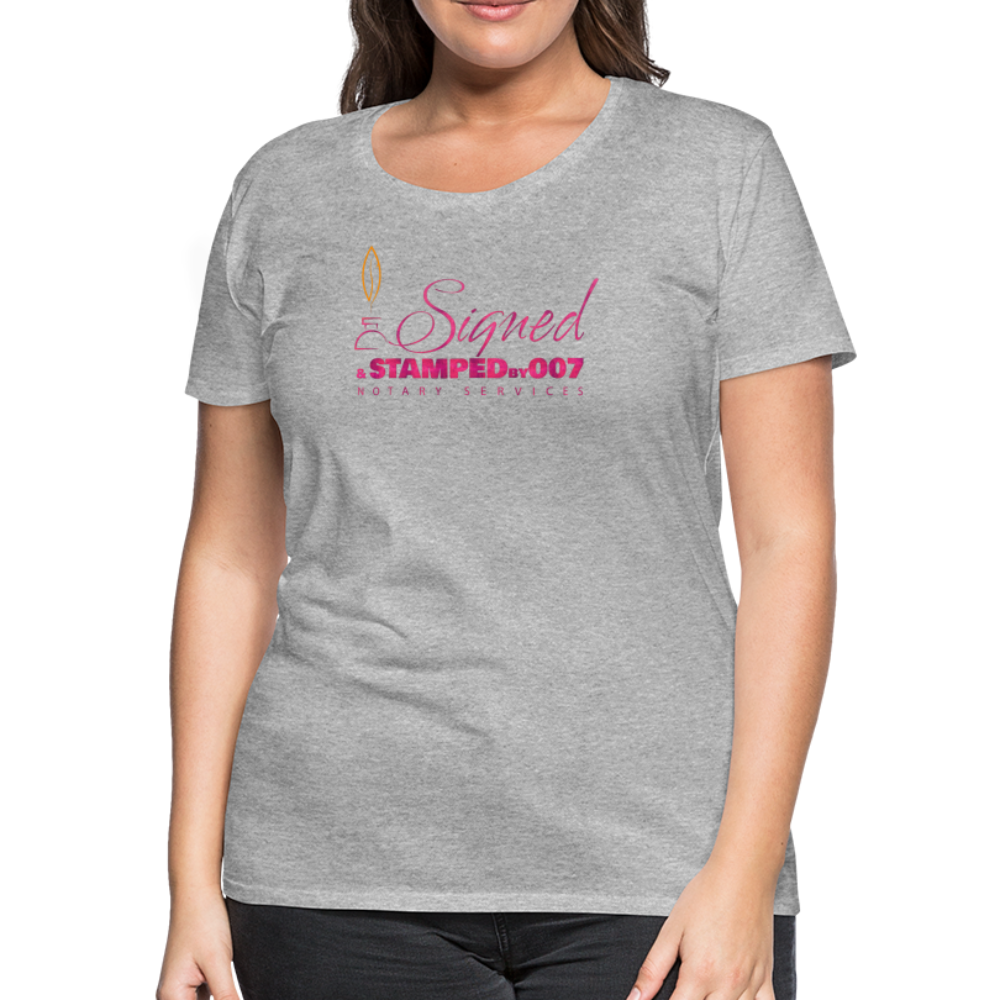 Pink SS Women’s Premium T-Shirt - heather gray