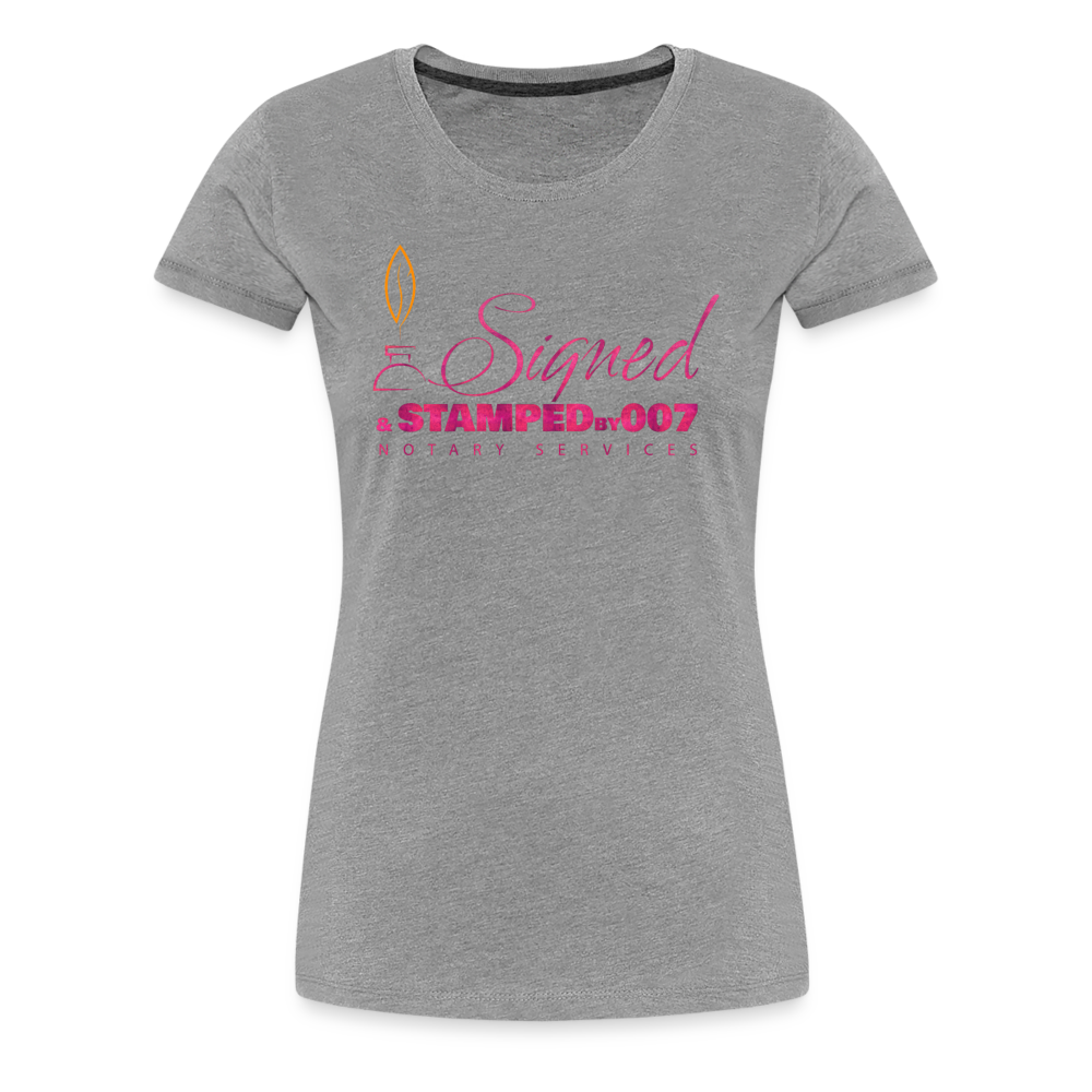 Pink SS Women’s Premium T-Shirt - heather gray