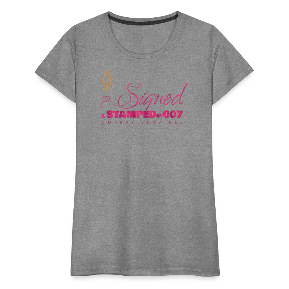 Pink SS Women’s Premium T-Shirt - heather gray