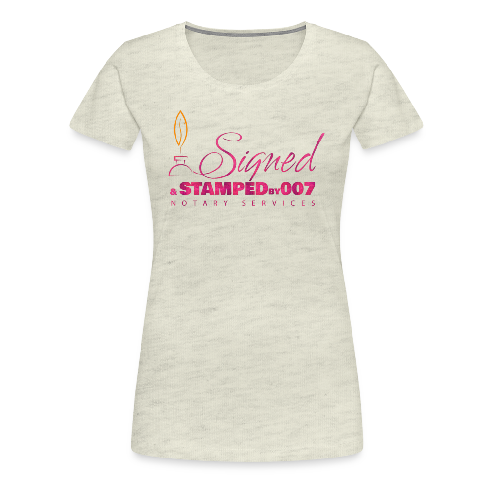 Pink SS Women’s Premium T-Shirt - heather oatmeal