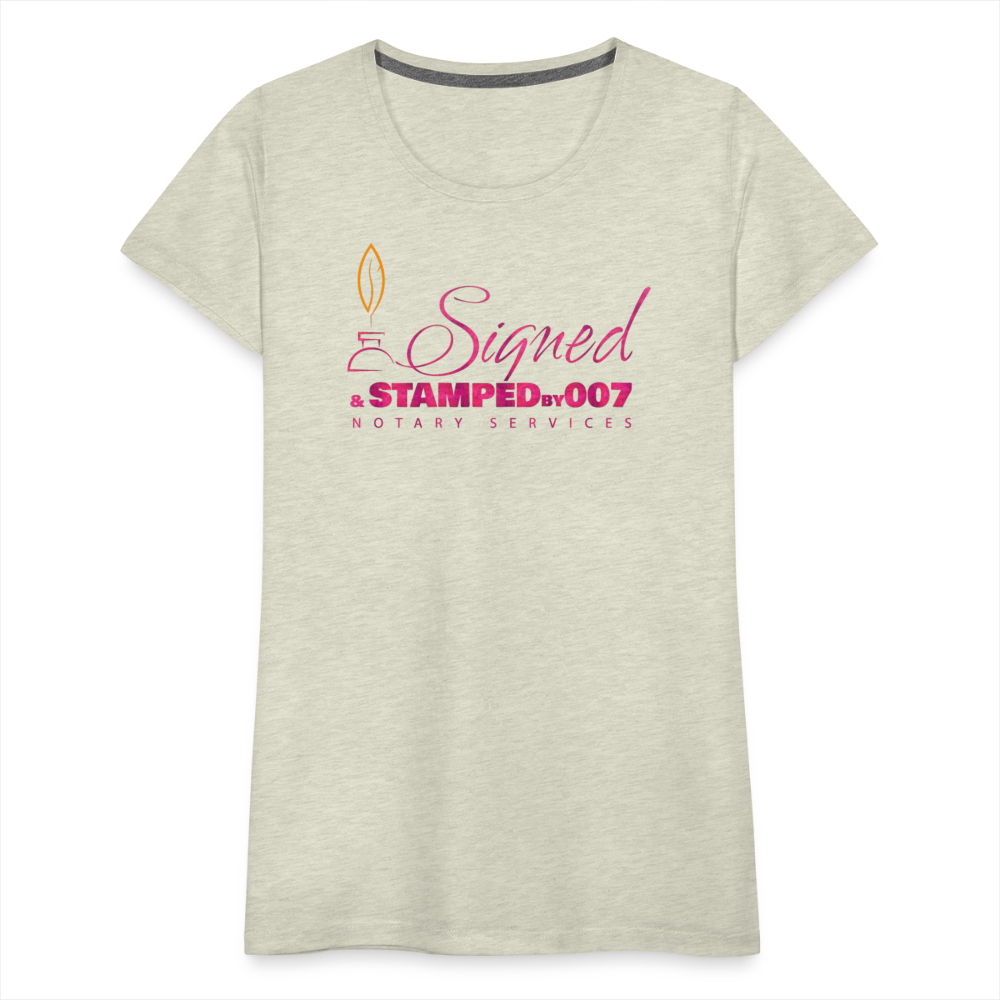 Pink SS Women’s Premium T-Shirt - heather oatmeal