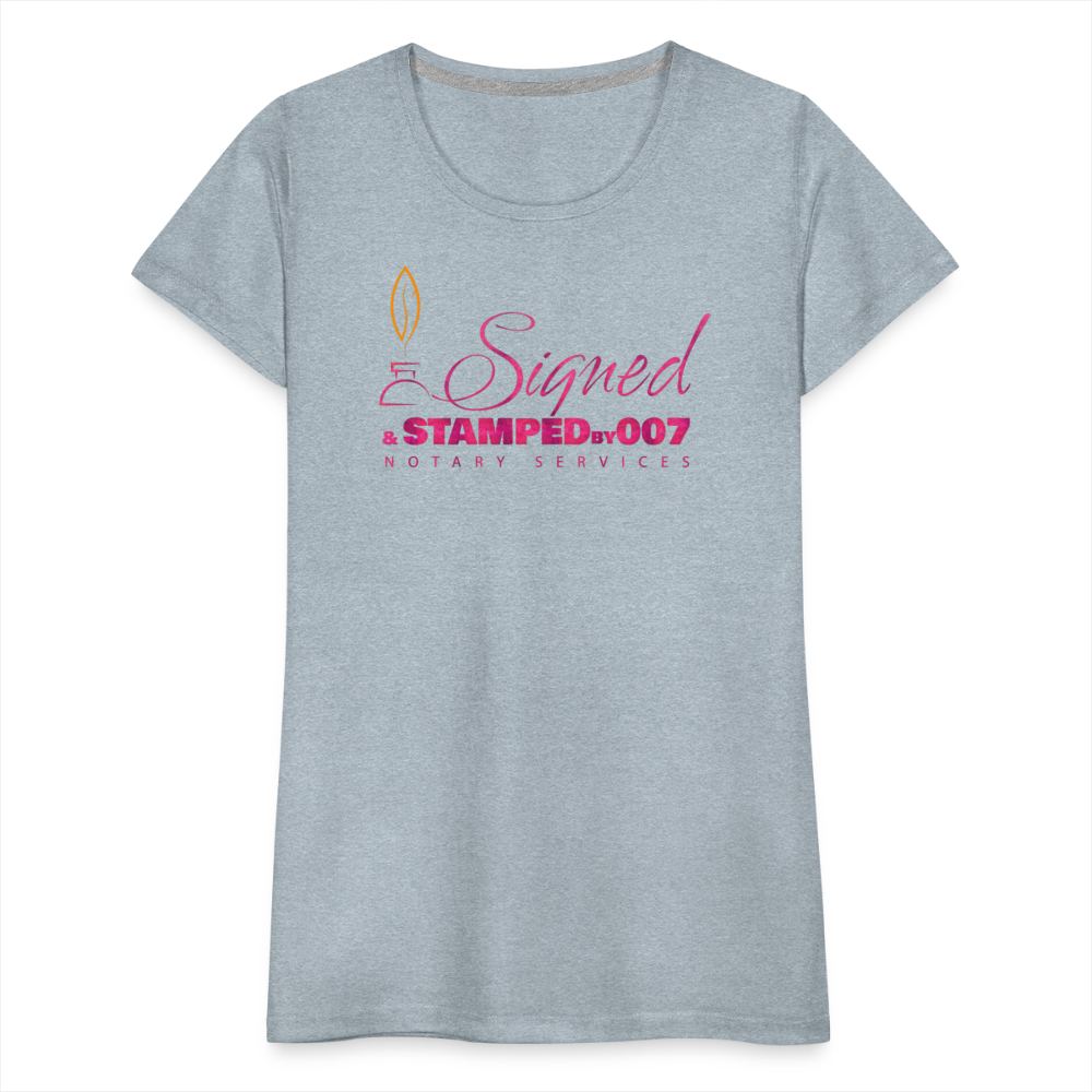 Pink SS Women’s Premium T-Shirt - heather ice blue