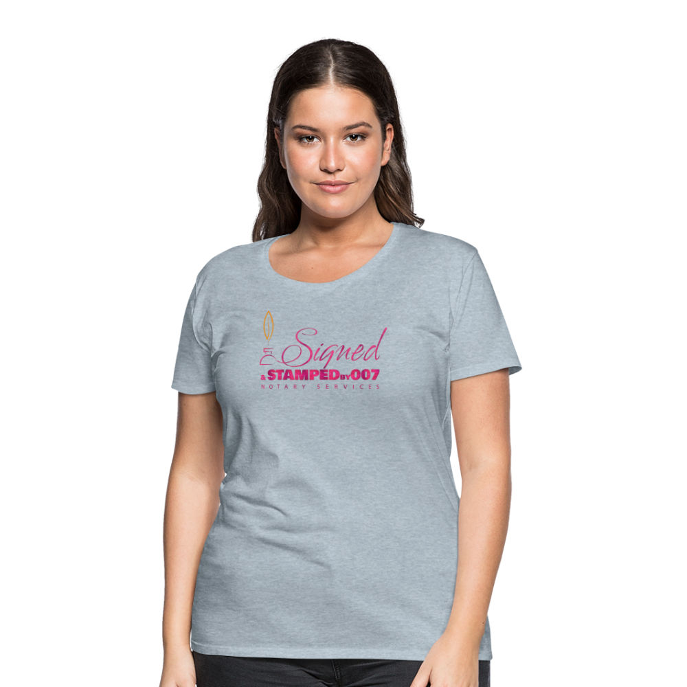 Pink SS Women’s Premium T-Shirt - heather ice blue
