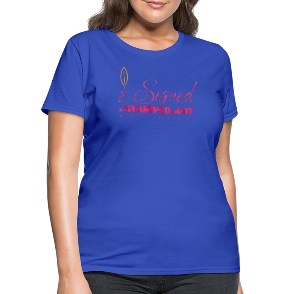 Pink SS Women's T-Shirt - royal blue