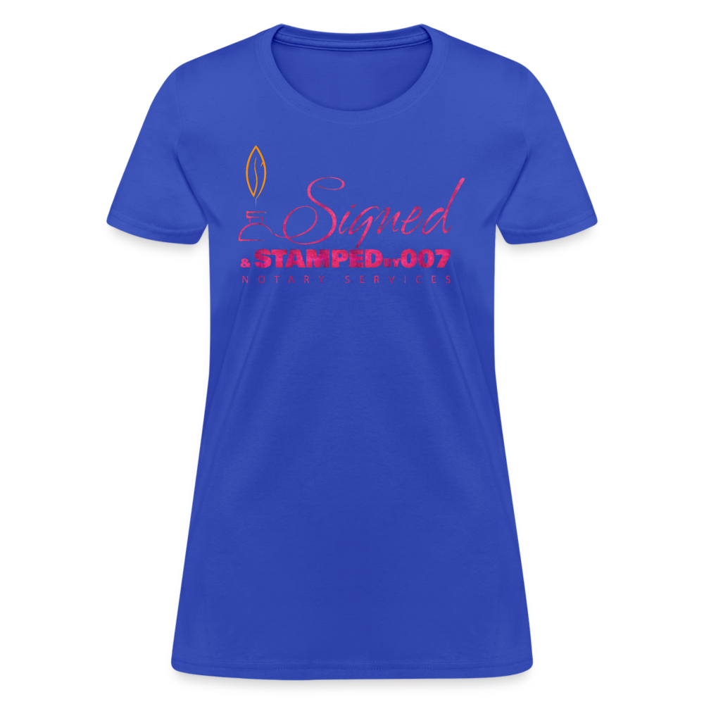 Pink SS Women's T-Shirt - royal blue