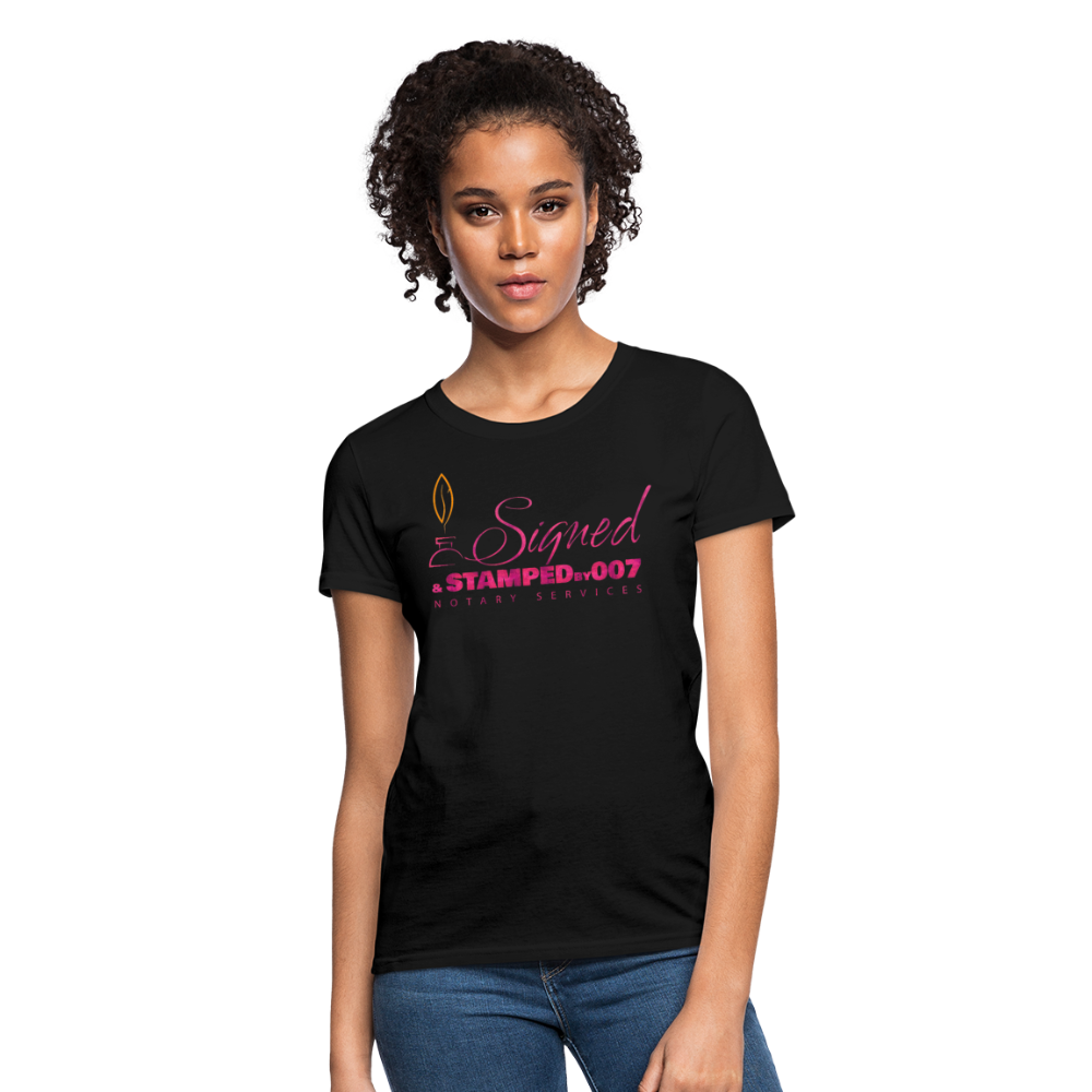 Pink SS Women's T-Shirt - black