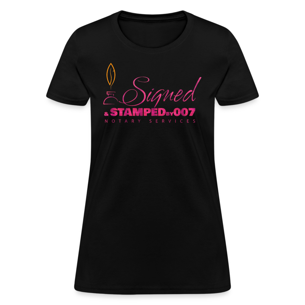 Pink SS Women's T-Shirt - black