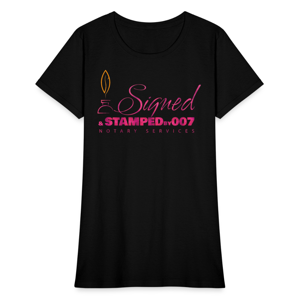 Pink SS Women's T-Shirt - black