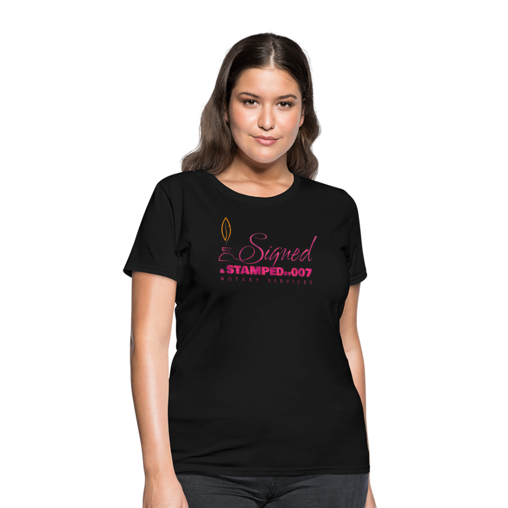 Pink SS Women's T-Shirt - black
