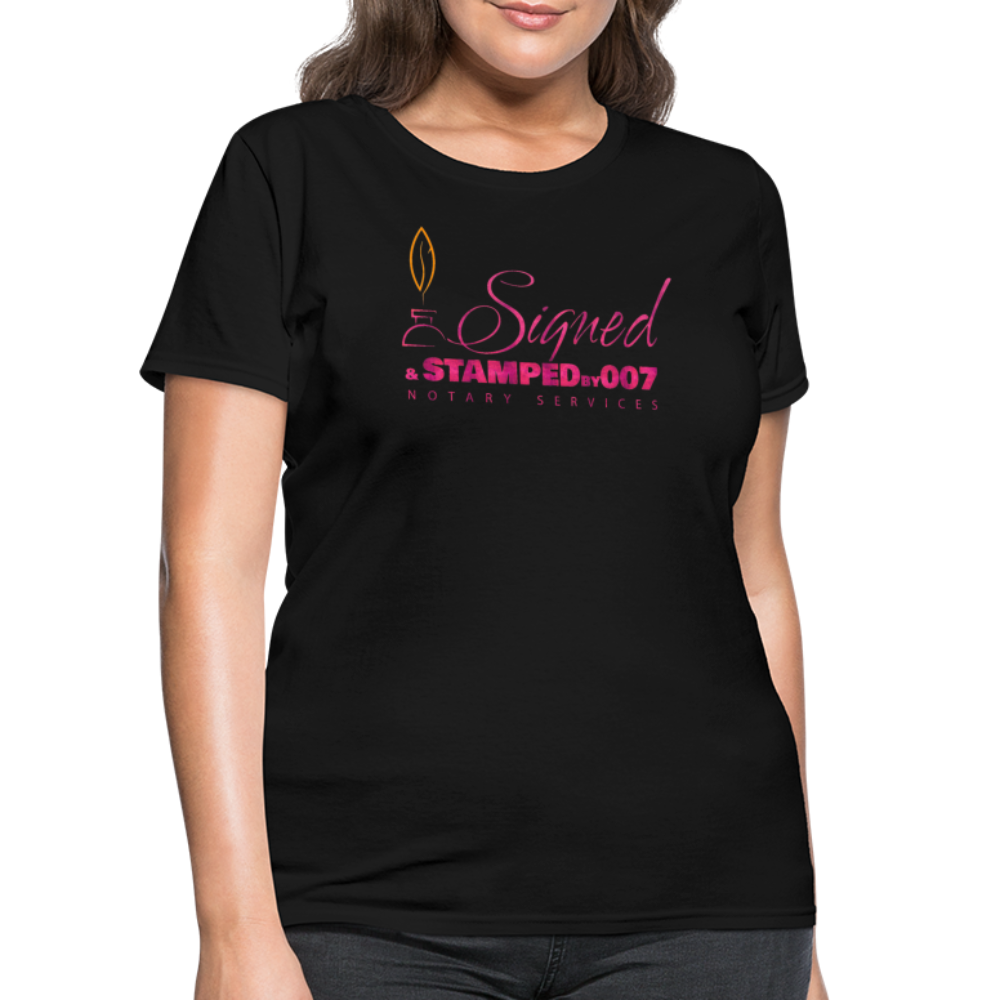 Pink SS Women's T-Shirt - black