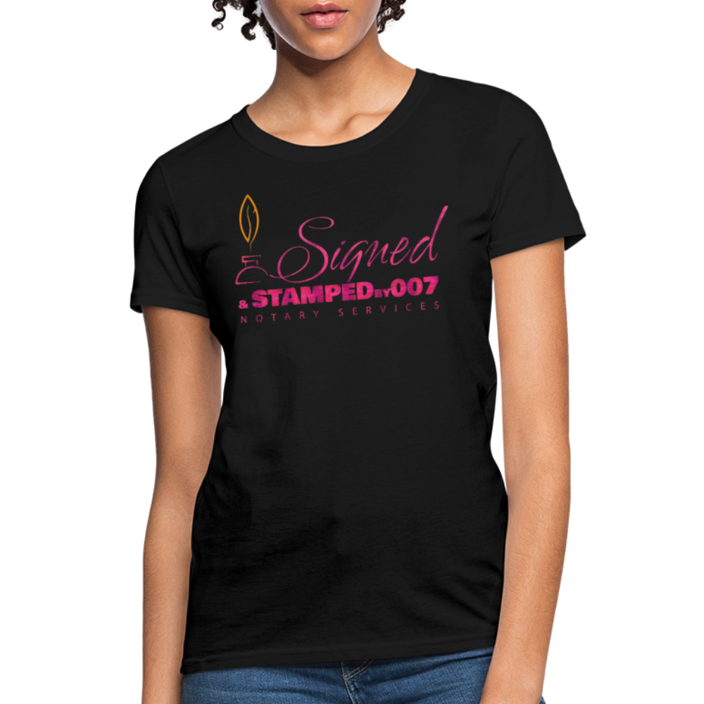 Pink SS Women's T-Shirt - black