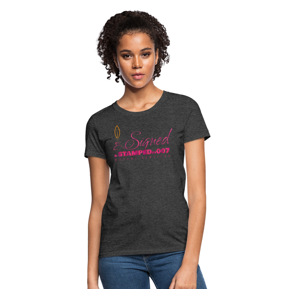 Pink SS Women's T-Shirt - heather black