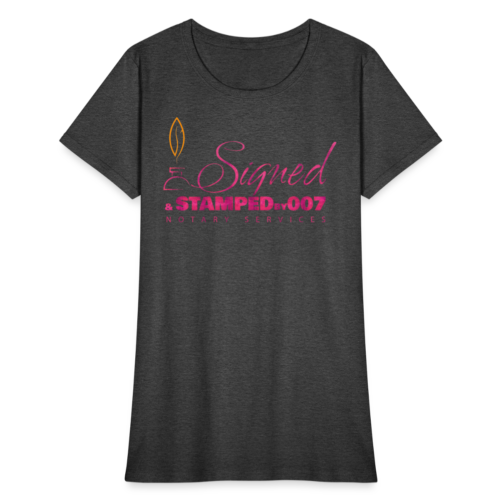 Pink SS Women's T-Shirt - heather black