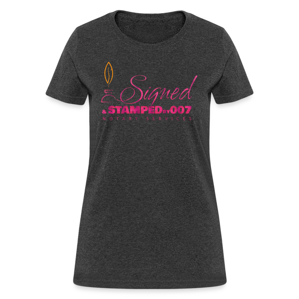 Pink SS Women's T-Shirt - heather black