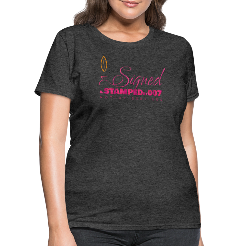 Pink SS Women's T-Shirt - heather black