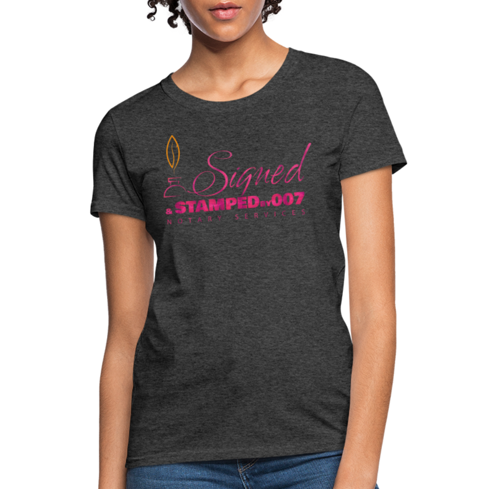 Pink SS Women's T-Shirt - heather black