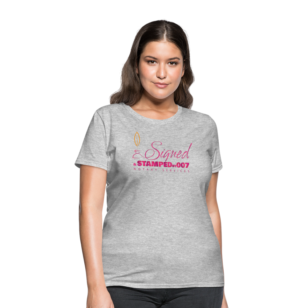 Pink SS Women's T-Shirt - heather gray