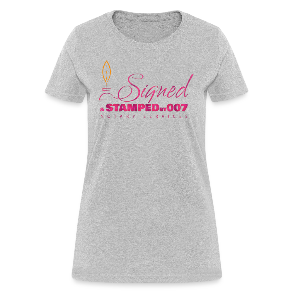 Pink SS Women's T-Shirt - heather gray