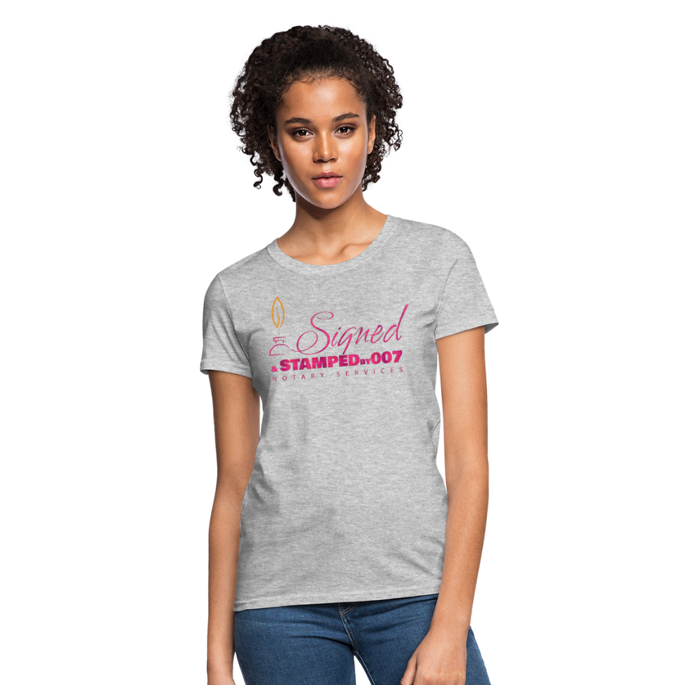 Pink SS Women's T-Shirt - heather gray