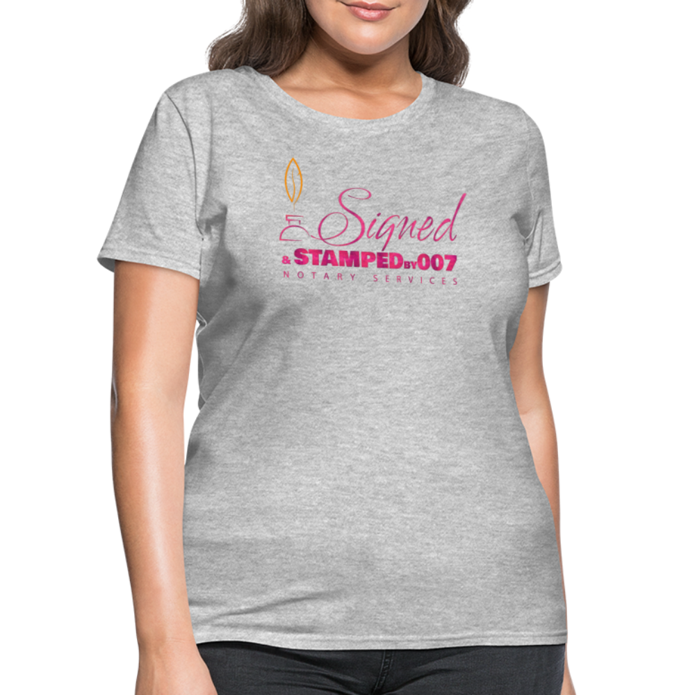 Pink SS Women's T-Shirt - heather gray