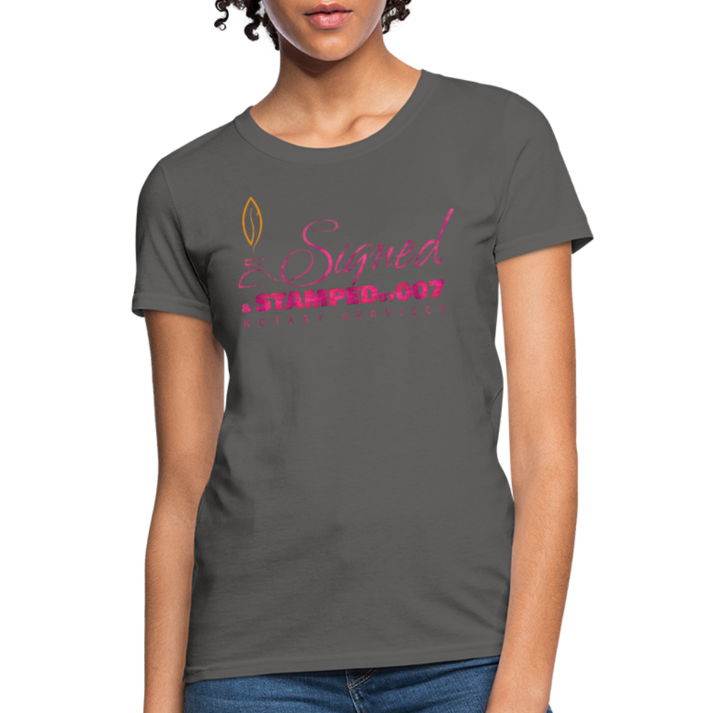 Pink SS Women's T-Shirt - charcoal