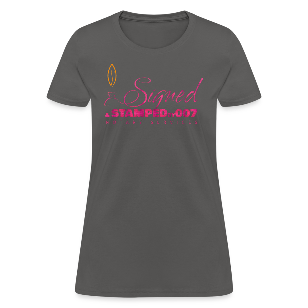 Pink SS Women's T-Shirt - charcoal