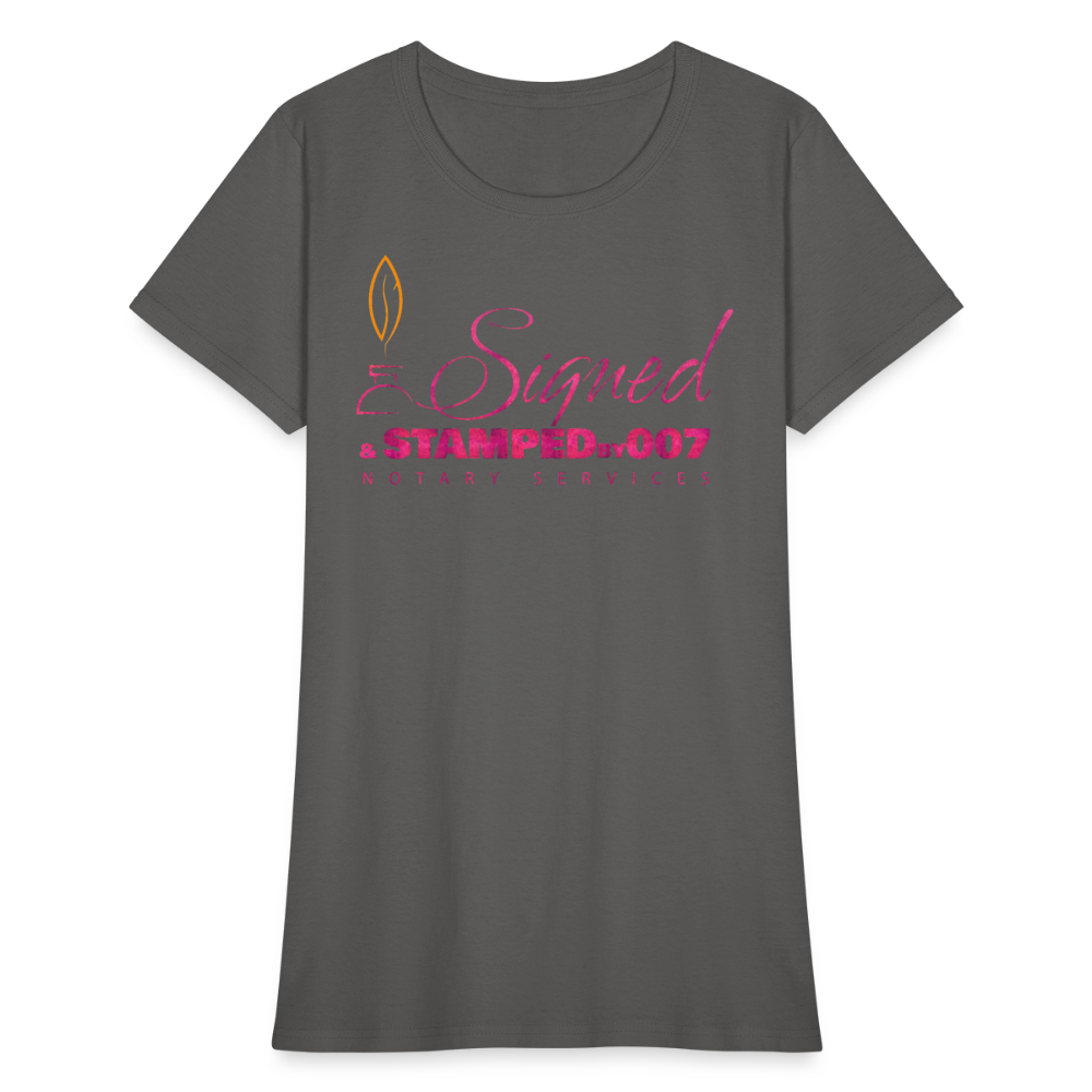 Pink SS Women's T-Shirt - charcoal