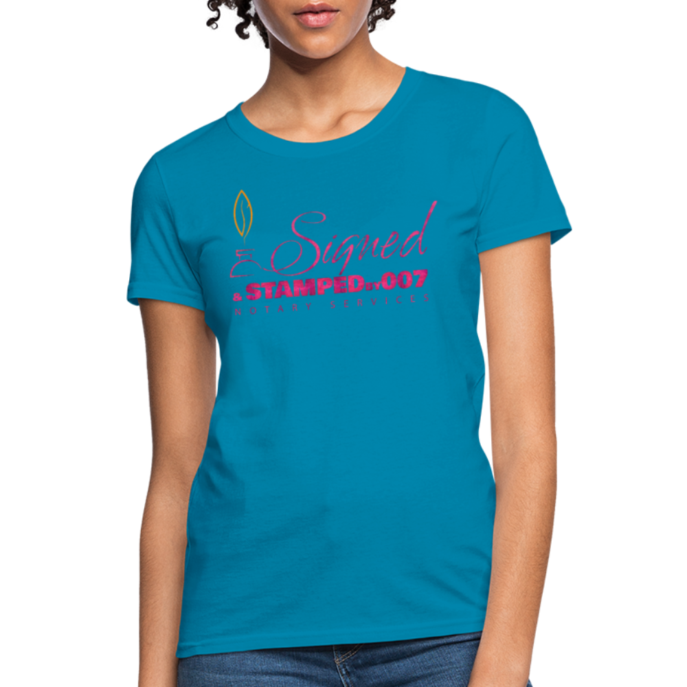 Pink SS Women's T-Shirt - turquoise