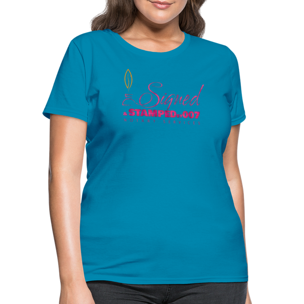 Pink SS Women's T-Shirt - turquoise
