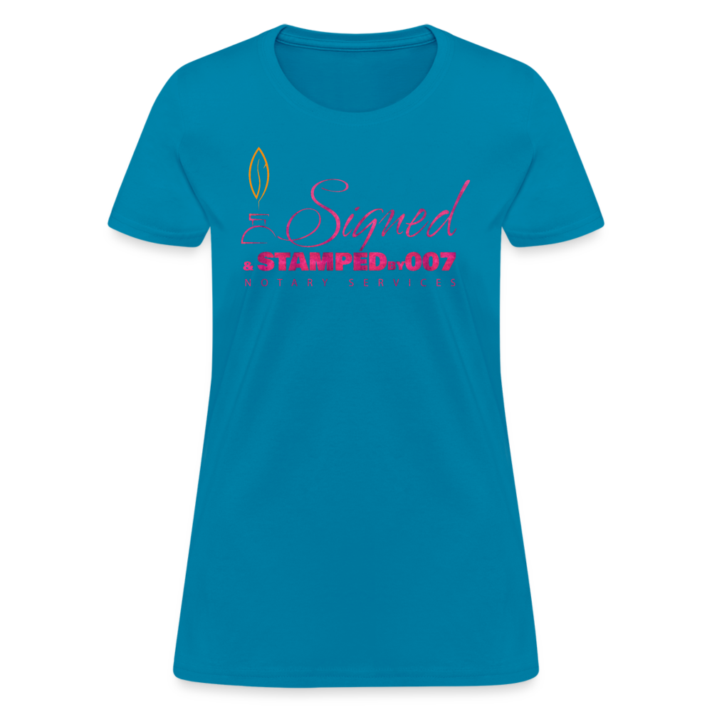 Pink SS Women's T-Shirt - turquoise