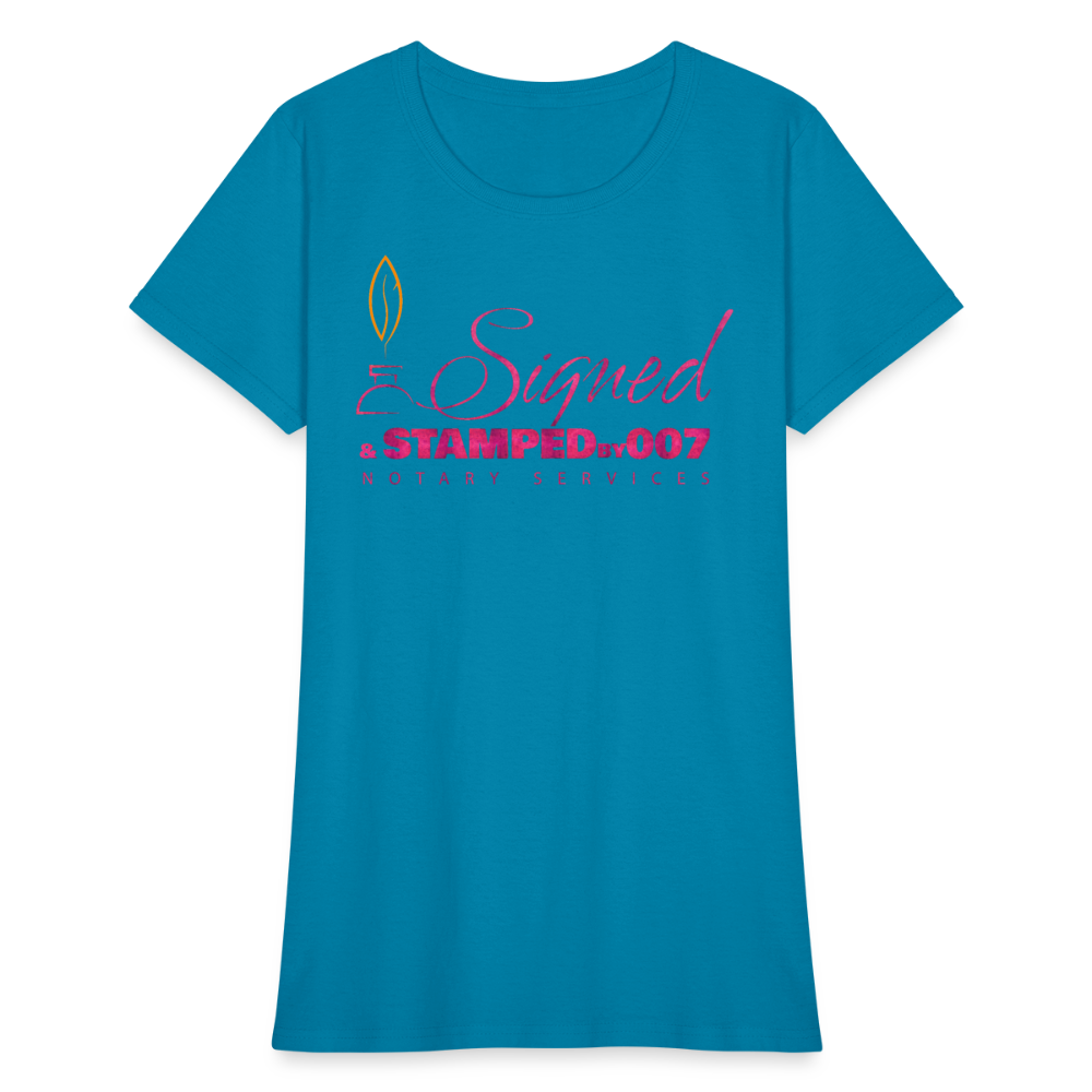 Pink SS Women's T-Shirt - turquoise