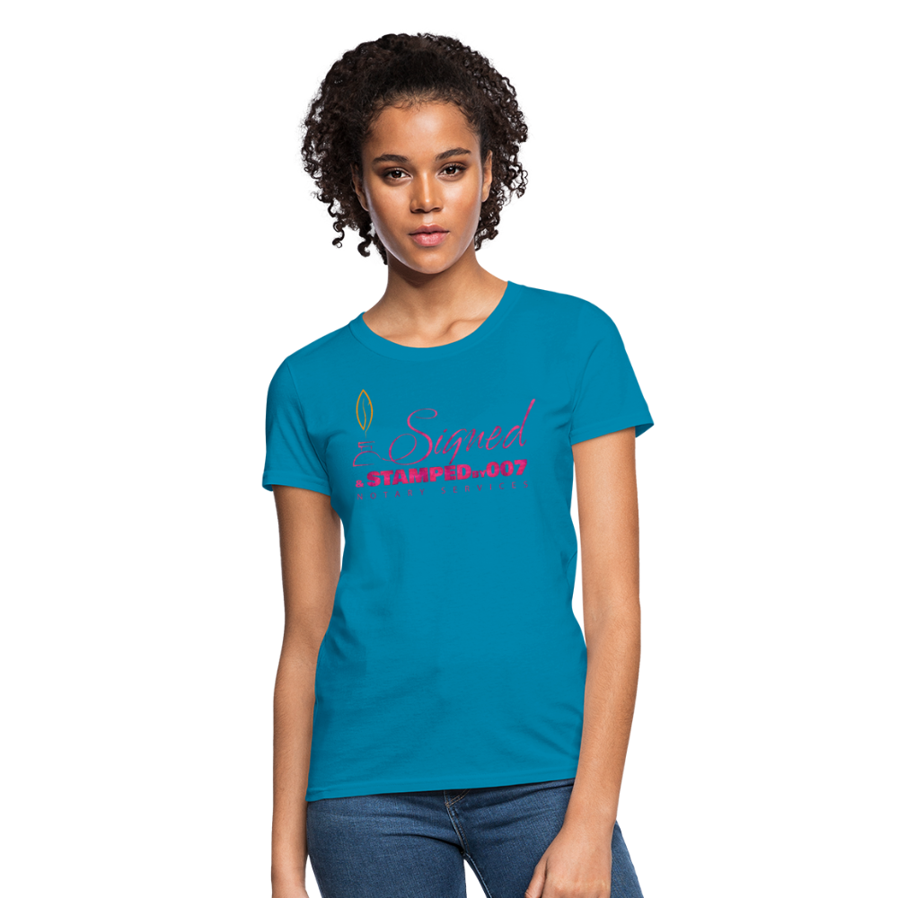 Pink SS Women's T-Shirt - turquoise
