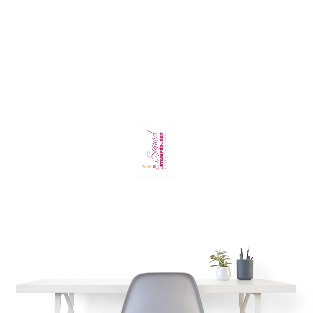 Poster 8x12 - white